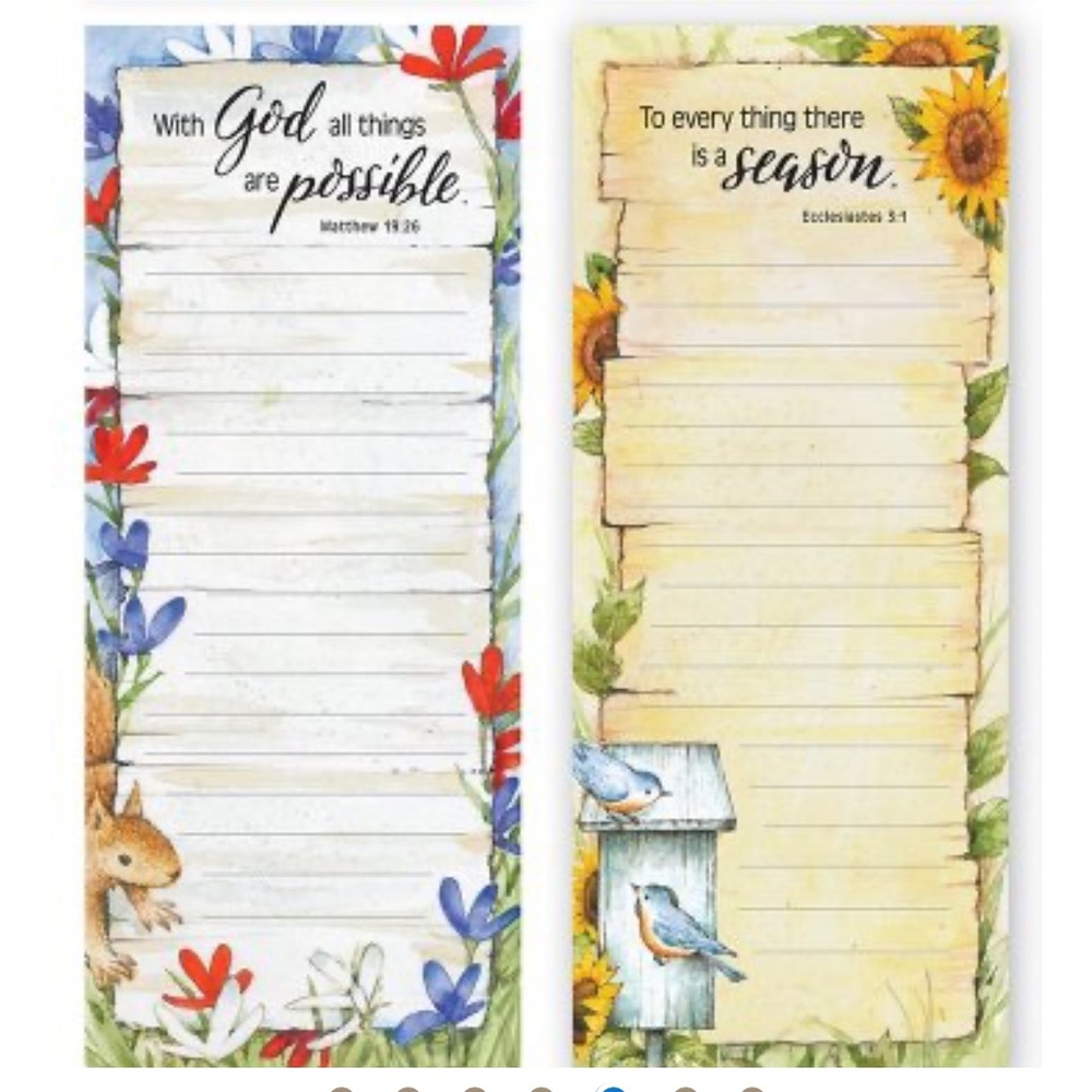 NWT 12 Seasonal Memo Pads Magnetic Back - Picture 2 of 11